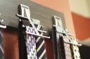 Wall Mount Tie Rack