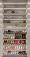 Custom Shoe Cabinet in Viva Winter Fun Finish