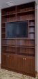 Bookcase in Ruby Planked Maple Finish