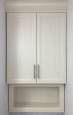 Custom Linen Cabinet in White Chocolate Finish