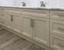 Custom Vanity Cabinet in White Chocolate Finish