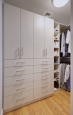 White Chocolate Closet Built-Ins