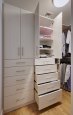 White Chocolate Closet Built-Ins