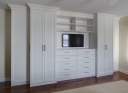 Custom Built-Ins in White Finish