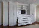 Custom Built-Ins in White Finish