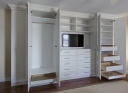 Custom Built-Ins in White Finish