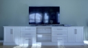 Entertainment Cabinet in White Chocolate