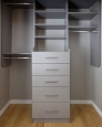 Reach In Closet in Brushed Grey Finish