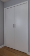 Reach In Closet Doors in White Finish