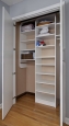 Reach In Closet in White Finish