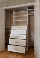 Reach In Closet in White Finish