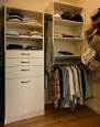 Reach In Closet in Ivory Finish