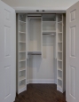 Coat Closet in White Finish