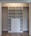 Reach In Closet in White Chocolate Finish