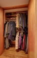 Coat Closet in Cherry Finish