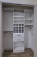 Coat Closet in White Finish