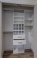 Coat Closet in White Finish