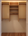 Reach In Closet in Prestige Maple Finish