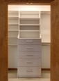 Reach In Closet in White Chocolate Finish